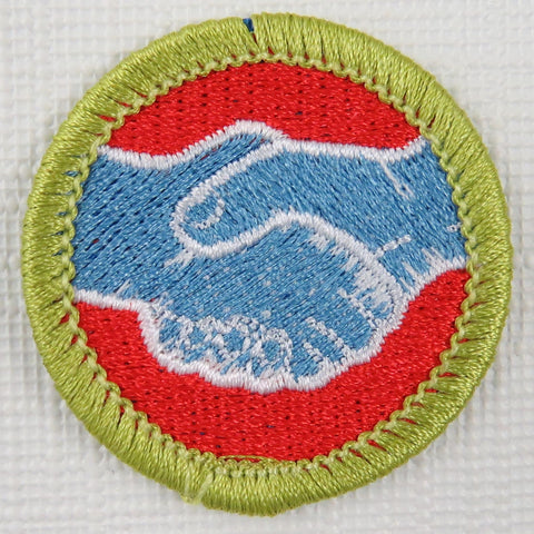 American Labor Current Issue Design Plastic Back Merit Badge [MB-103]