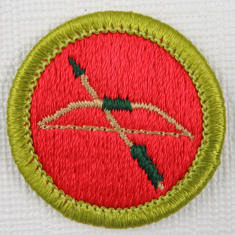 Archery Current Issue Design Plastic Back Merit Badge [MB-107]