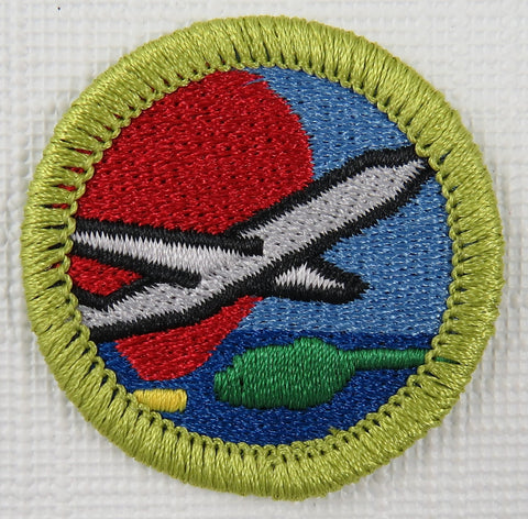 Aviation Current Issue Design Plastic Back Merit Badge [MB-114]
