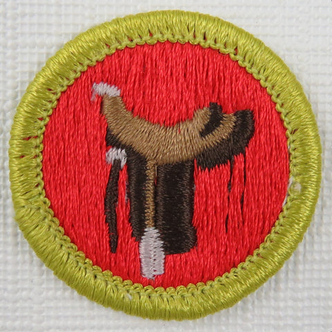 Horsemanship Current Issue Design Plastic Back Merit Badge [MB-132]