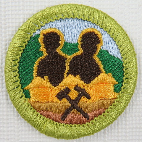 Mining in Society Current Issue Design Plastic Back Merit Badge [MB-149]
