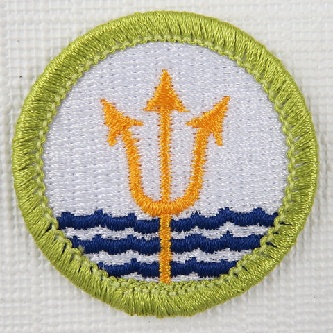 Oceanography Current Issue Design Plastic Back Merit Badge [MB-151]