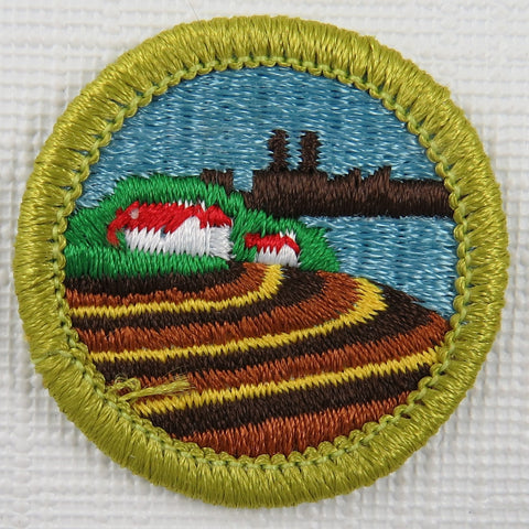 Soil and Water COnservation Current Issue Design Plastic Back Merit Badge [MB-186]