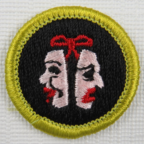 Theater Current Issue Design Plastic Back Merit Badge [MB-194]